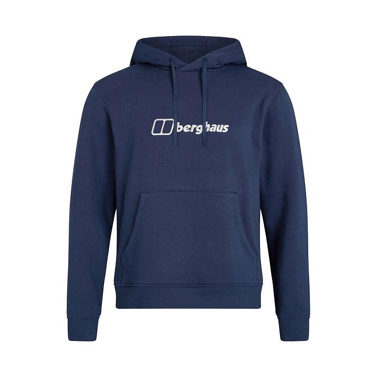 Pánska Mikiny Berghaus Logo Tmavo Modre Slovensko 6042ZSCKT